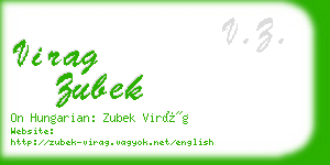 virag zubek business card